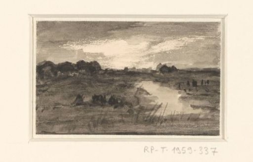 Landscape with ditch