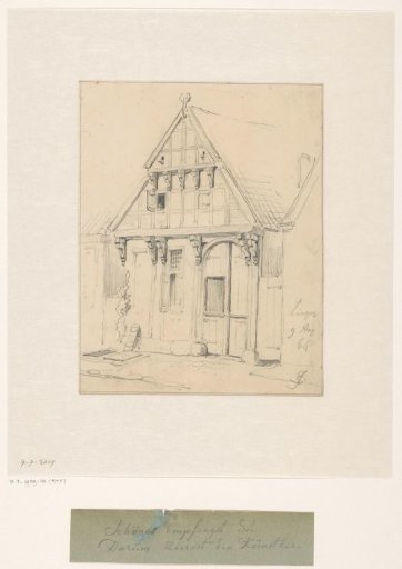 Wooden facade section of a house in Lingen
