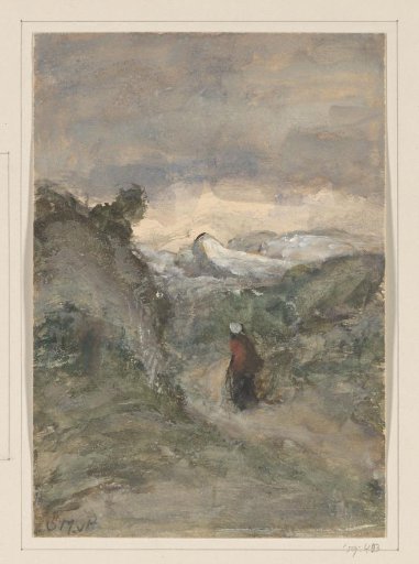 Landscape with a person
