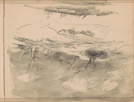 Landscape with trees, possibly a dune landscape