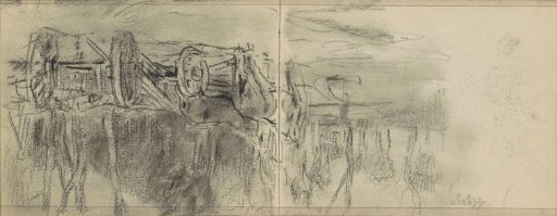 Landscape with a horse and carriage