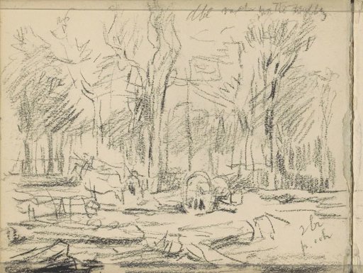 Landscape, possibly with a fence