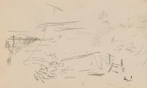Study, possibly of a landscape