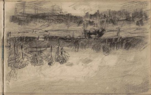 Horse or cow in a landscape