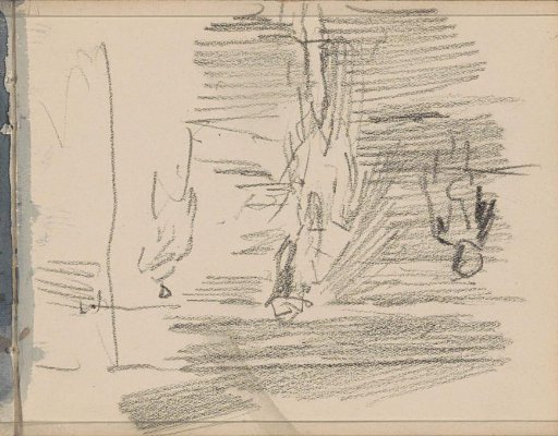 Figures, possibly in the sea