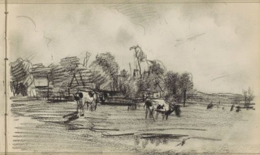 Meadow with cows
