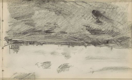 Landscape with towers in the distance