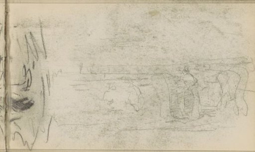 Figures on the beach