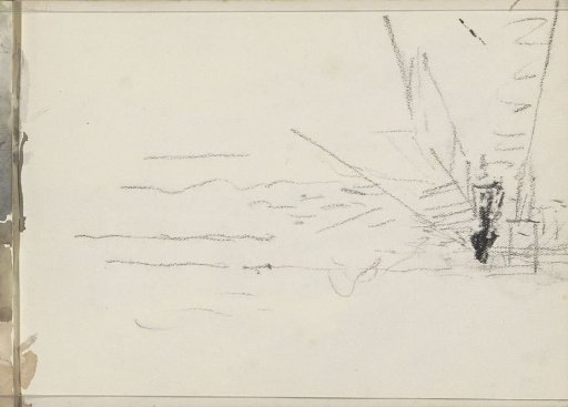 Figure on a Pier, Possibly in Scheveningen