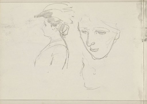 Study sheet with women's heads