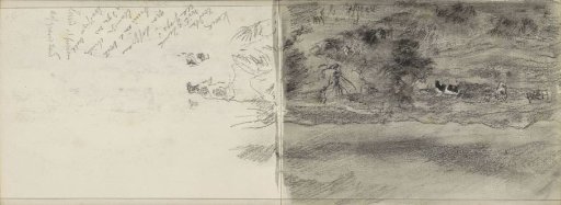 Dune Landscape with Cows and a Roe Deer