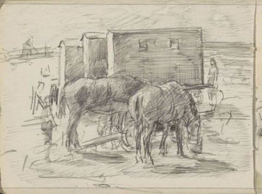 Beach Carriages in the Surf