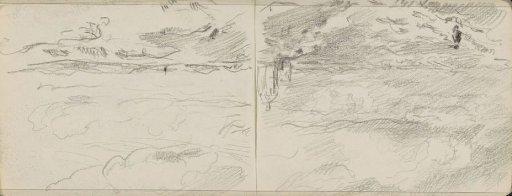 Dune landscape, possibly with the water tower at Scheveningen