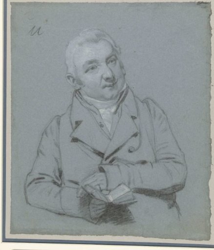 Sketch for the portrait of Hendrik Hooft Hasselaar (?)