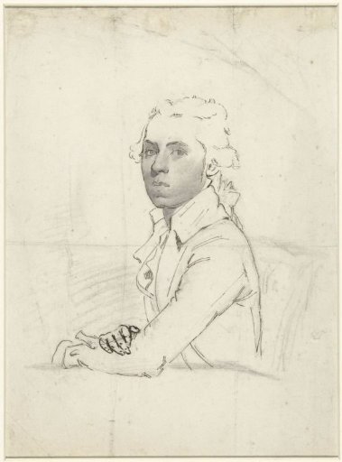 Portrait of a young man, three-quarter view to the left and in profile