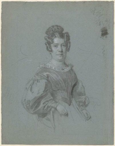 Preliminary study for the portrait of Aleida Maria Engelberts, wife of Prof. Hendrik Cock