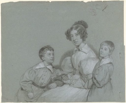 Group portrait of the three Beels children