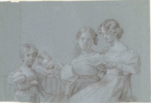 Portrait of the four Van Loon sisters