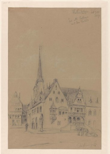 The Town Hall, with the Roelant, from Halberstadt