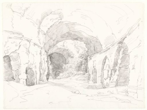 View in the upper galleries of the Colosseum in Rome