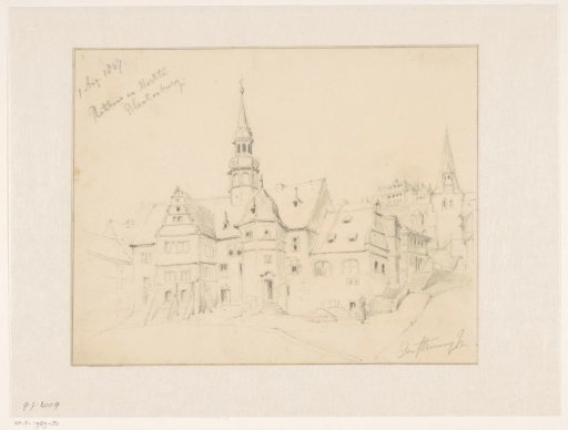 Town hall on the market in Blankenburg