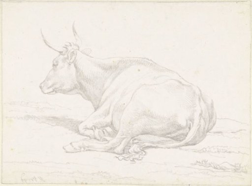 Lying Cow, Facing Left
