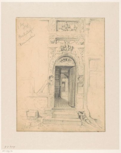 Portal of a house on Breitnerstrasse in Wernigerode