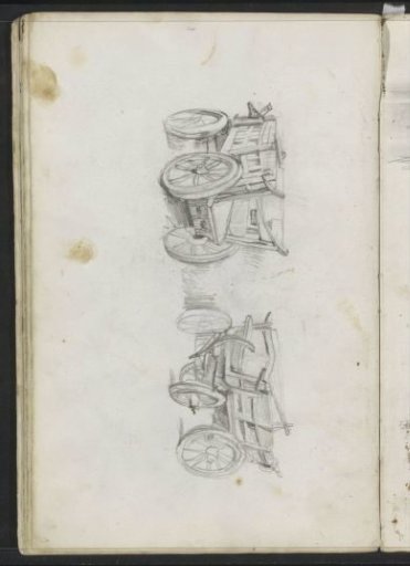 Two carts with four wheels