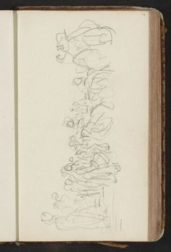 Group of standing and sitting figures