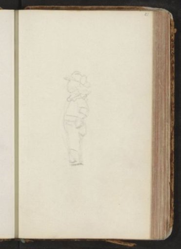 Standing figure with a hat