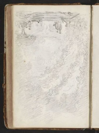 Landscape with walking and seated figures
