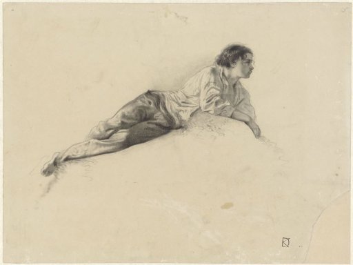 Study of a Reclining Young Man