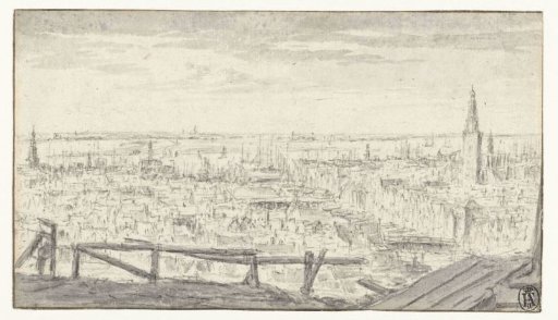 Panoramic View of Amsterdam, Looking towards the IJ