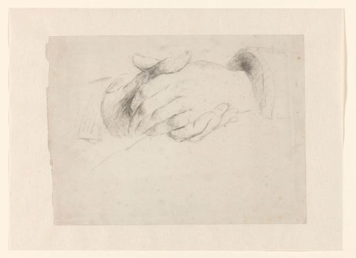 Two clasped hands