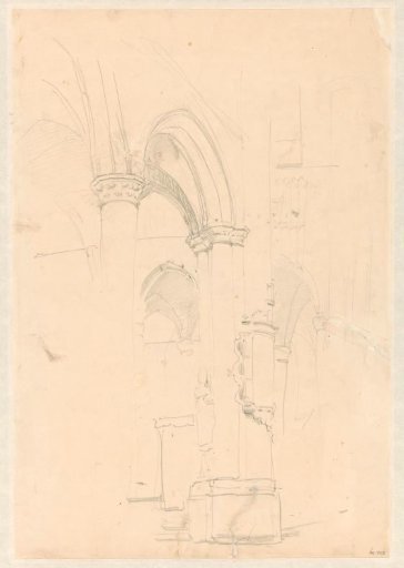 Sketch of a church interior