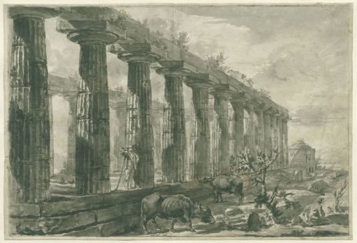 View of the temple of 'Juno' near Paestum