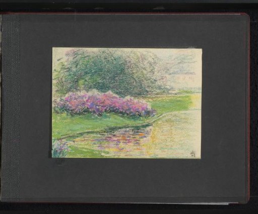 Waterfront with flowers at Wiesbaden