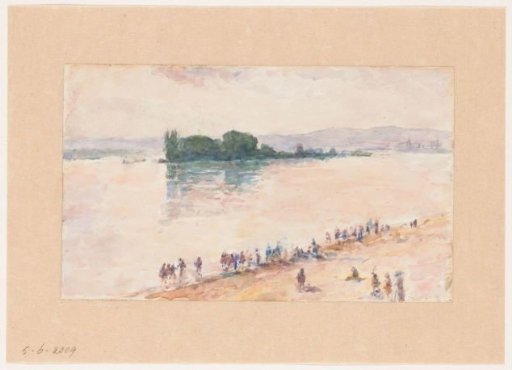 View from the bank across the full width of a river