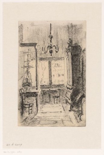 Interior of the house of Simon van Gijn on the Nieuwe Haven in Dordrecht