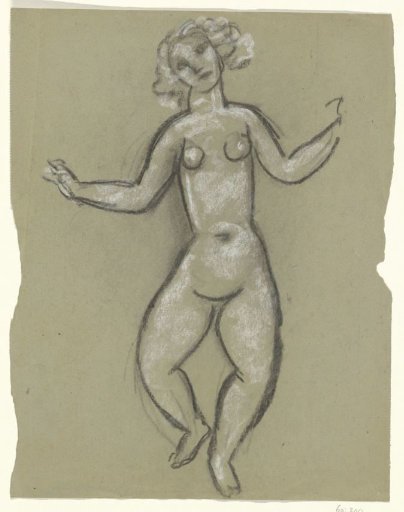 Dancing female nude