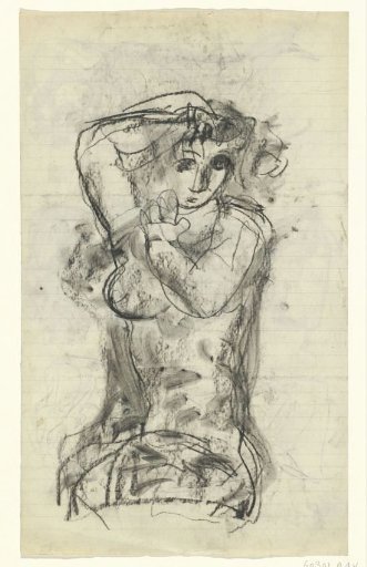 Seated nude woman