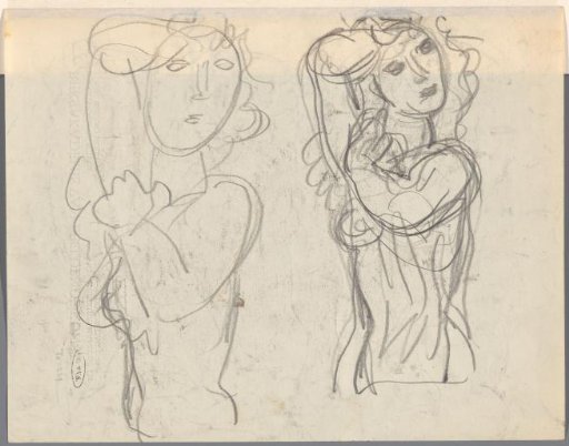 Two nude women