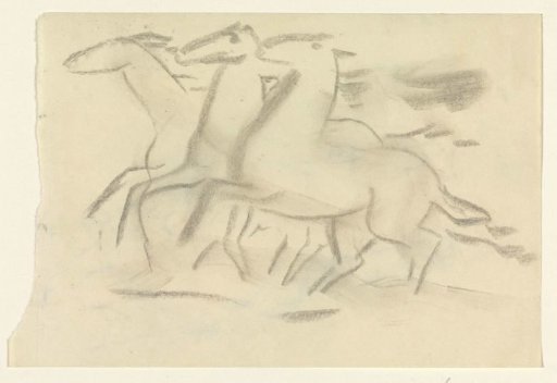 Running horses