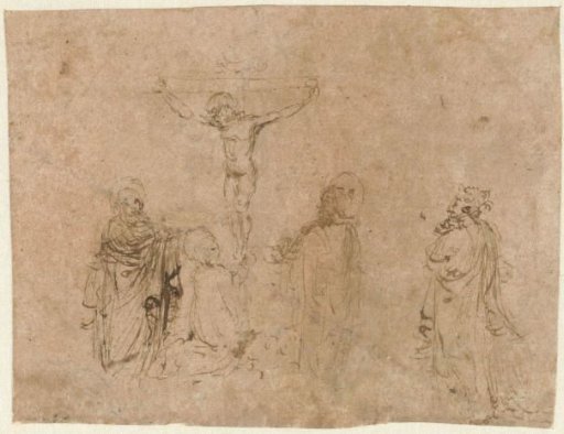 Crucifixion with Four Figures