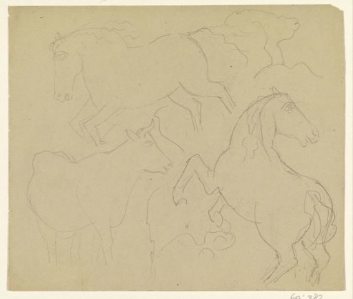 Two Horses and a Cow