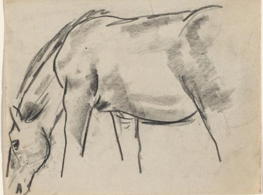 Grazing horse