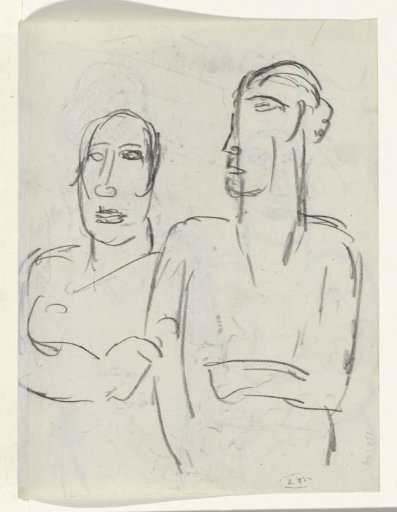 Two standing people