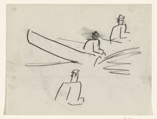 Man in a motorboat