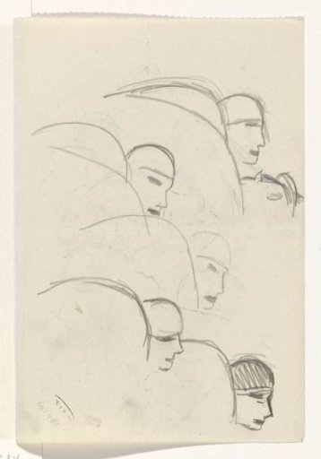 Five women's heads