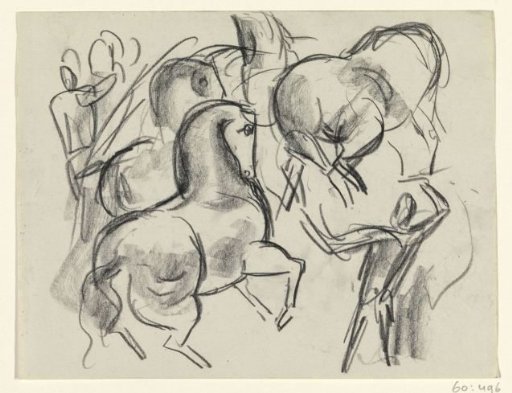 Circus horses and figures